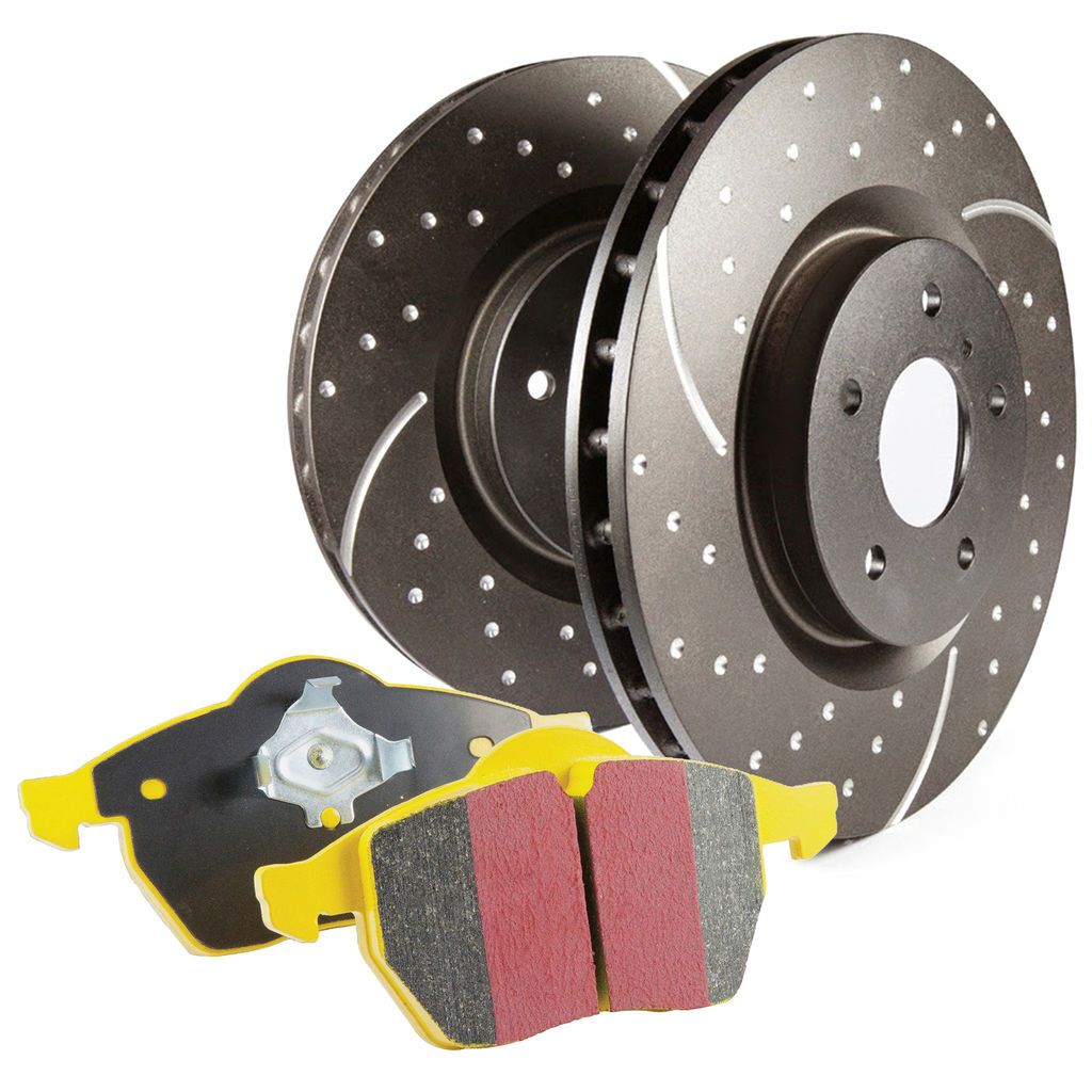 EBC 17-22 ILX / 17-21 Civic Si Yellowstuff Pads with Slotted and Dimpled 312mm Rotors Front Kit
