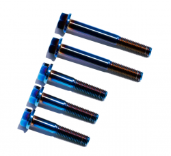 SpeedFactory Racing B Series AWD Burnt Titanium Shift Arm Housing 5pc Bolt Kit