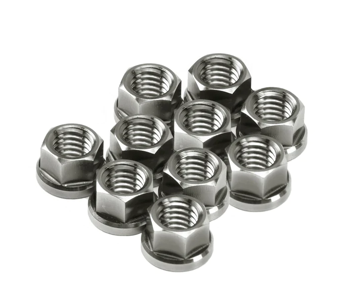 SpeedFactory Racing 10 Pack Raw Titanium M8 x 1.25MM 6-Point Nuts