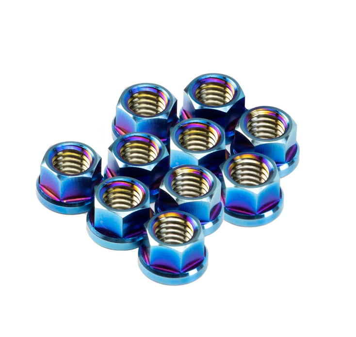 SpeedFactory Racing 10 Pack Burnt Titanium M8 x 1.25MM 6-Point Nuts
