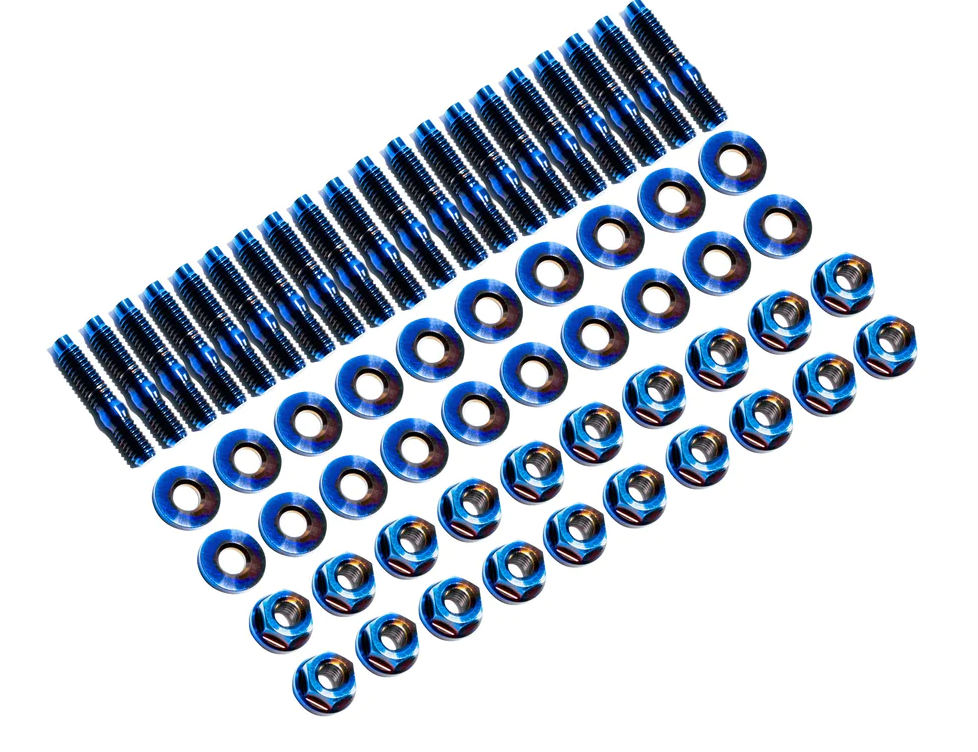 SpeedFactory Racing B/D/F/H-Series 20 Piece Burnt Titanium Oil Pan Stud Kit
