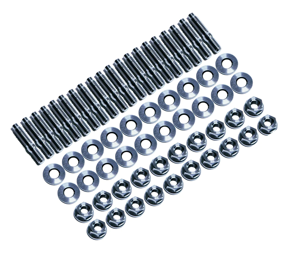 SpeedFactory Racing B/D/F/H-Series 20 Piece Raw Titanium Oil Pan Stud Kit