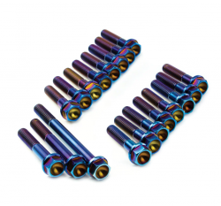 SpeedFactory Racing B-Series AWD Burnt Titanium Transmission Case Bolt Kit