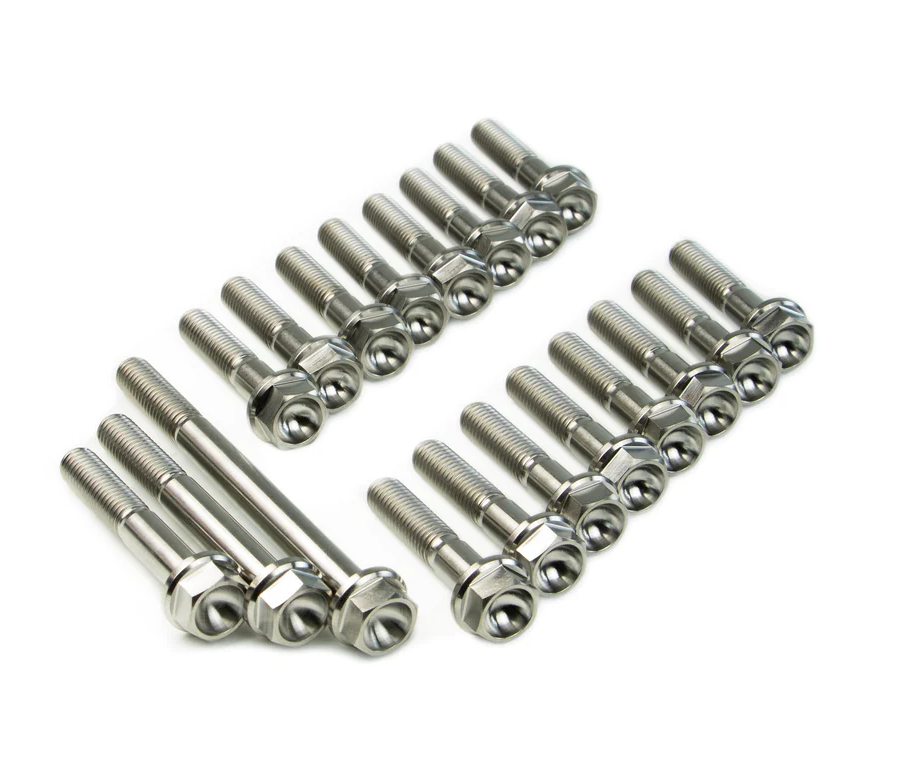 SpeedFactory Racing K-Series Raw Titanium Transmission Case Bolt Kit