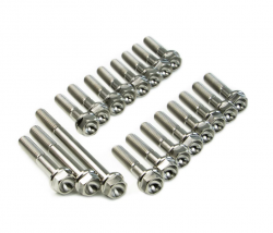 SpeedFactory Racing B-Series FWD Raw Titanium Transmission Case Bolt Kit