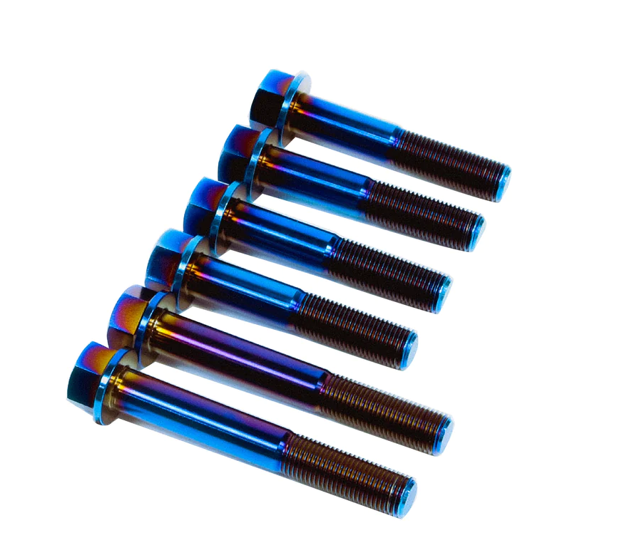 SpeedFactory Racing 6-Bolt K-Series Burnt Titanium Transmission to Engine Bolt Kit