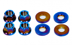 SpeedFactory Racing 88-00 Civic / 90-01 Integra Burnt Titanium Front Upper Control Arm Hardware Kit