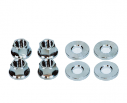 SpeedFactory Racing 88-00 Civic / 90-01 Integra Raw Titanium Front Upper Control Arm Hardware Kit