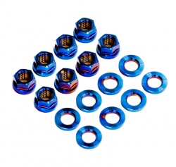 SpeedFactory Racing Burnt Titanium Upper Shock/Strut Hardware Kit