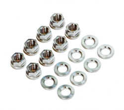 SpeedFactory Racing Raw Titanium Upper Shock/Strut Hardware Kit