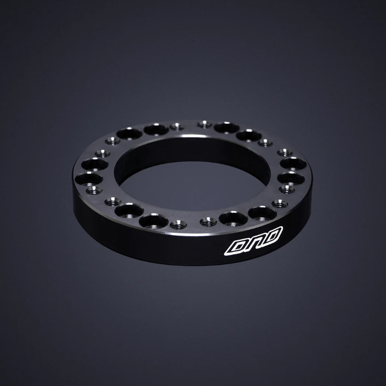 DND 12mm Black Steering Wheel Spacer/Adapter