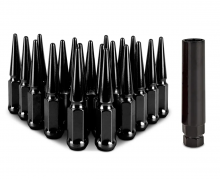 Mishimoto Black M12x1.5 20-pc Set Spiked Lug Nuts