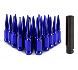 Mishimoto Blue M12x1.5 20-pc Set Spiked Lug Nuts