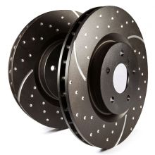 EBC 06-15 Civic GD Series Slotted and Dimpled 260mm Rear Rotors