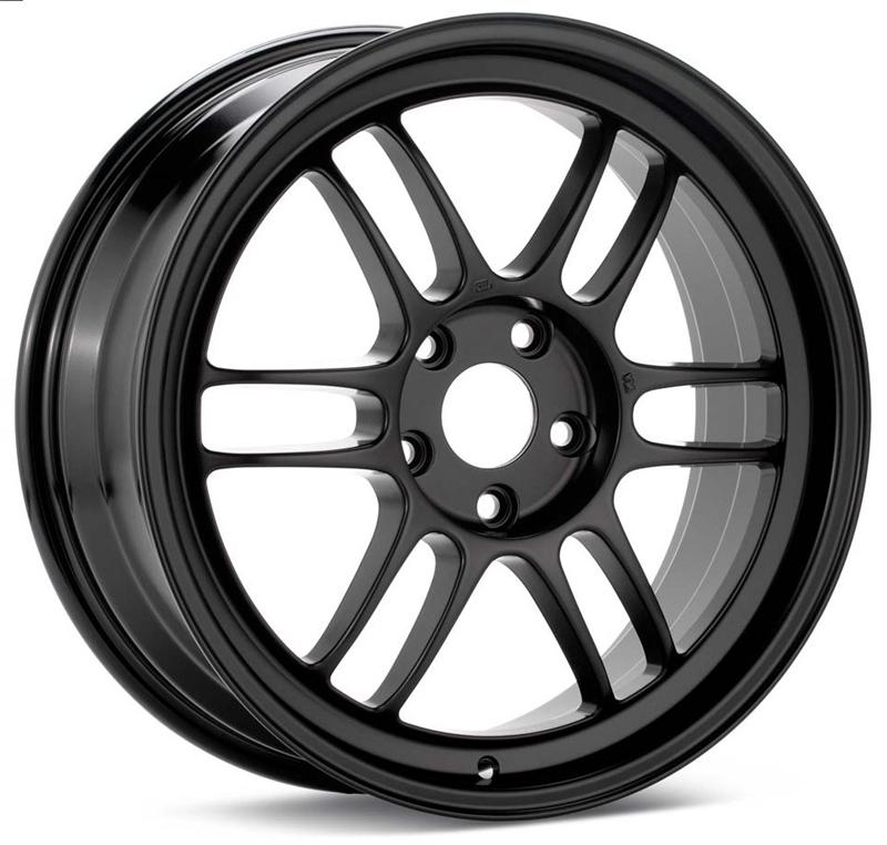 Enkei RPF1 17x7 5x114.3 +45mm 73mm Bore Black Wheel