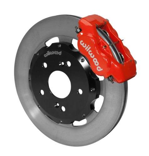Wilwood 02-06 RSX Type-S Red Caliper Plain Rotor 4 Piston Dynalite
