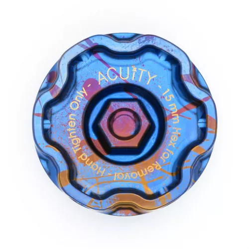 Acuity Splatter Titanium Podium-Ti Oil Cap | 1957-SPL | K Series Parts