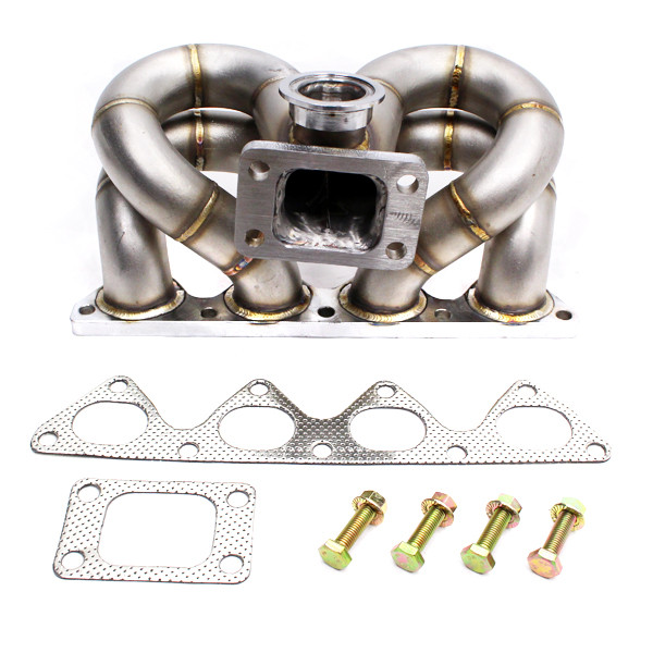 Rev9Power B16/B18 T3 44mm V-Band Wastegate Ram Horn Equal Length Turbo Manifold