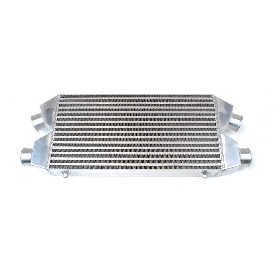 Rev9Power 22x11x3 Universal Twin Turbo Dual Inlet/Outlet Aluminum Intercooler