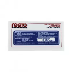 RestoTuner 90-91 Honda Civic/CRX Air Filter Box Replacement Decal