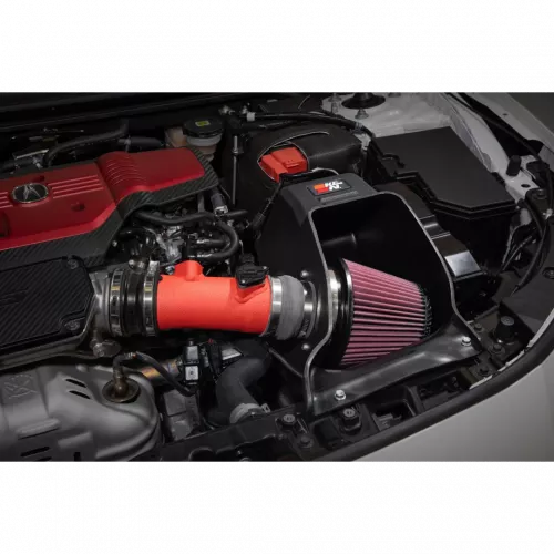K&N 69-6013 Washable High-Flow Air Filter - Red Reusable Performance Filter For Cars