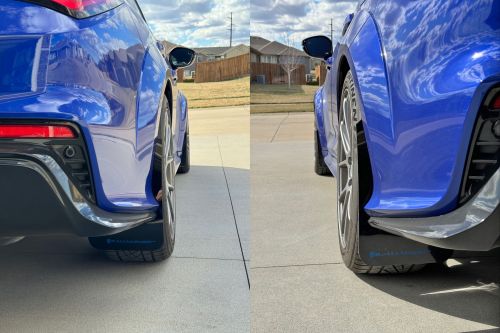 Rally Armor 2024 Integra Type S Black with Blue Logo Mud Flaps