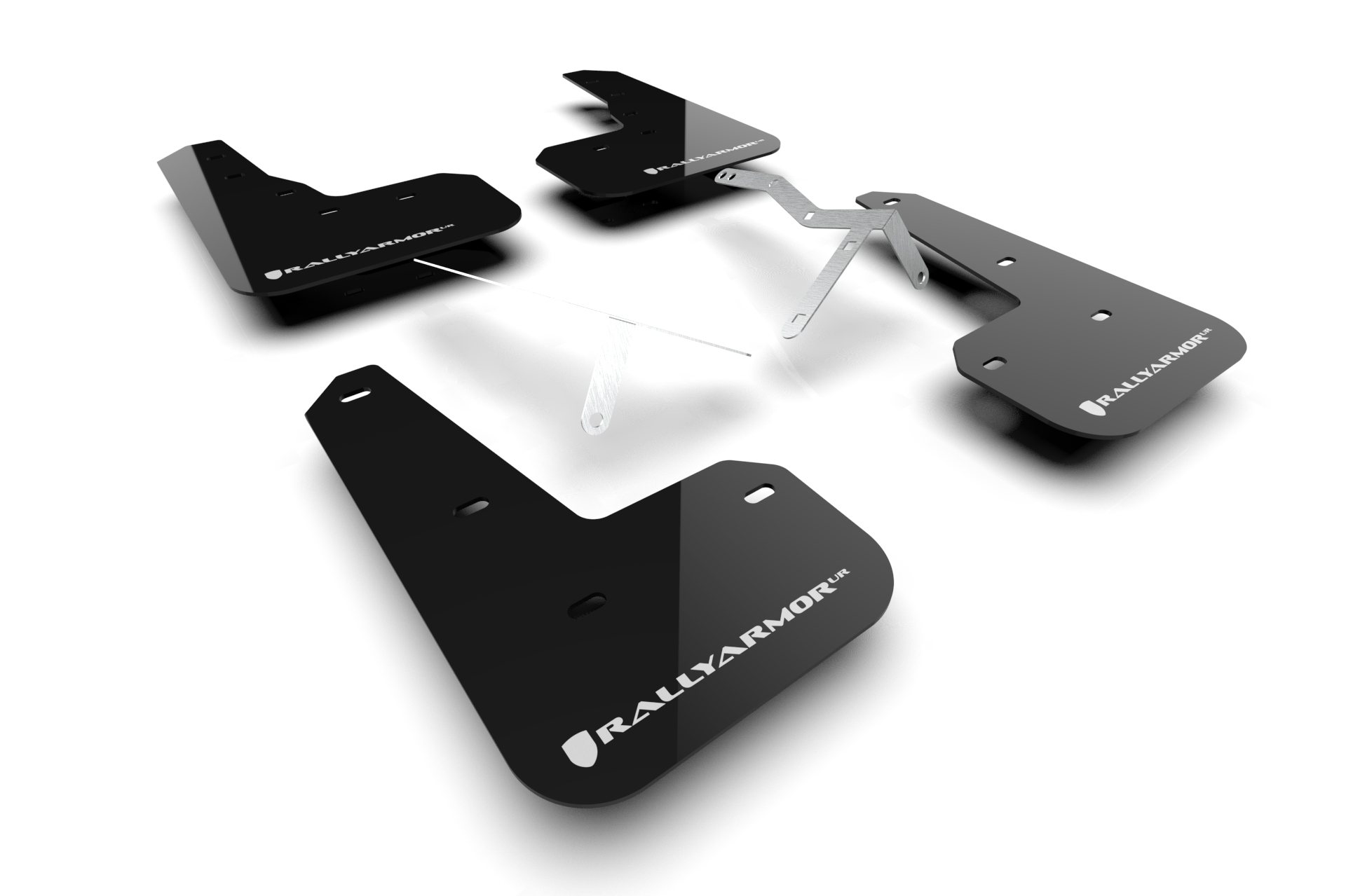 Rally Armor 2024 Integra Type S Black with White Logo Mud Flaps