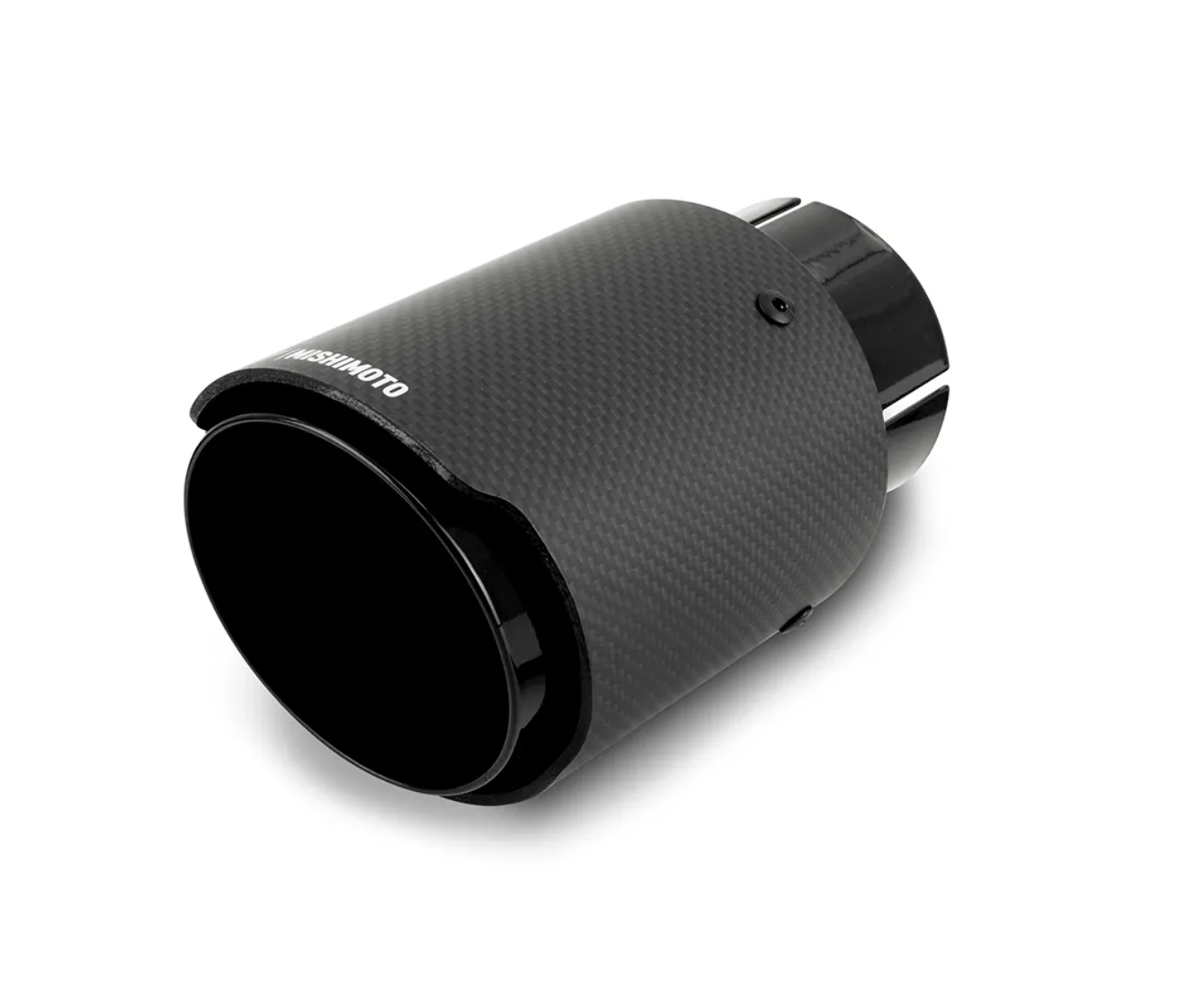 Mishimoto Black Carbon Fiber 2.5in Inlet 3.5in Outlet Muffler Tip