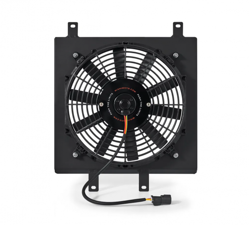 Mishimoto 92-00 Civic Black Aluminum Fan Shroud Kit | MMFS-CIV