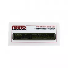 RestoTuner 1988-1991 Civic/CRX DX & Si Timing Cover Replacement Decal