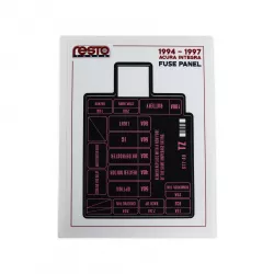 RestoTuner 94-97 Integra Engine Fuse Replacement Decal