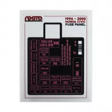 RestoTuner 96-00 Civic Engine Fuse Replacement Decal