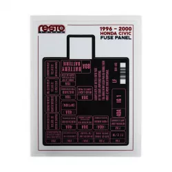 RestoTuner 96-00 Civic Engine Fuse Replacement Decal