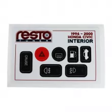RestoTuner 96-00 Honda Civic Interior Decal Set