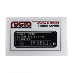 RestoTuner 94-01 Integra GSR Version R Timing Cover Replacement Decal