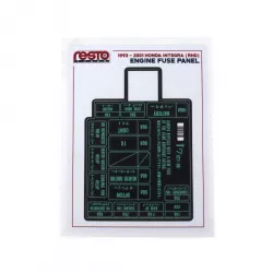 RestoTuner 93-01 Integra RHD Version 1 Engine Fuse Replacement Decal