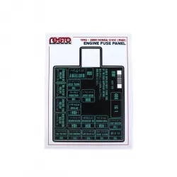 RestoTuner 96-00 Civic RHD Engine Fuse Replacement Decal