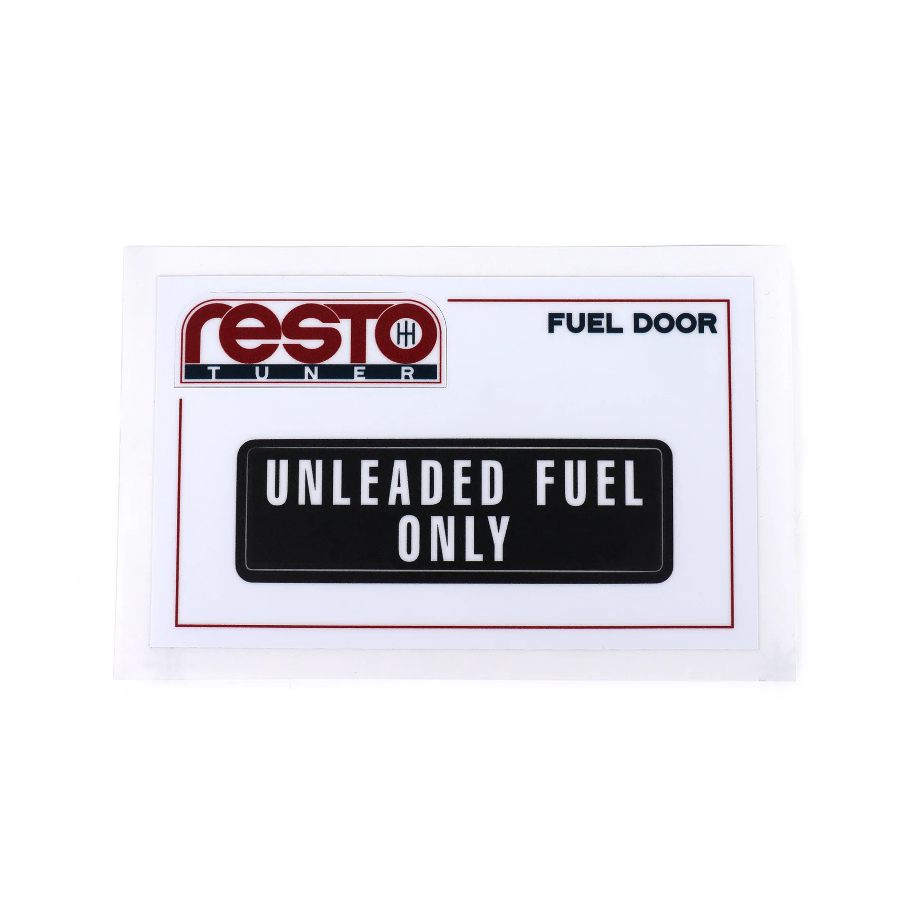 RestoTuner Honda & Acura USDM Standard Fuel Door Replacement Decal
