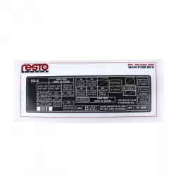 RestoTuner 00-01 S2000 Engine Bay Main Fuse Box Replacement Decal