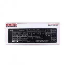 RestoTuner 08-09 S2000 Engine Bay Main Fuse Box Replacement Decal