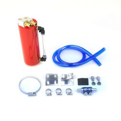 Rev9Power Universal 750ml Red Aluminum Oil Catch Can