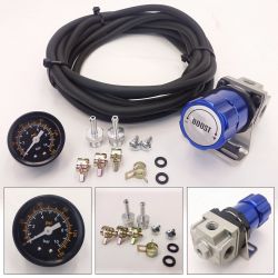 Rev9Power Blue Universal Manual Turbo Boost Controller with 1.6'' Gauge