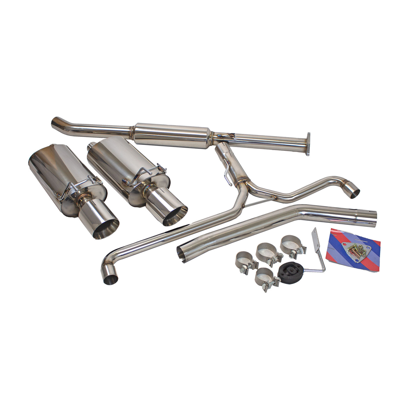 Rev9Power 13-17 Accord Sedan 2.4L FlowMaxx Stainless Dual Cat-Back Exhaust