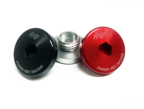 Power Rev Racing Black Low Profile Billet Oil Cap