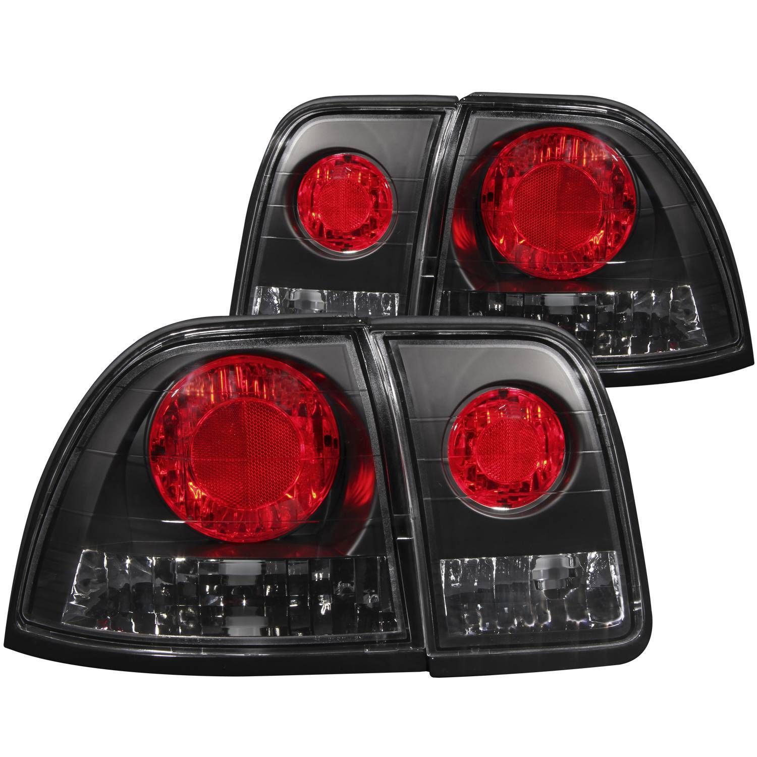 ANZO 96-97 Accord Black Taillights