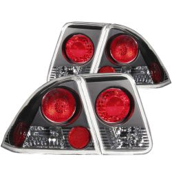 ANZO 01-05 Civic Sedan Black Taillights