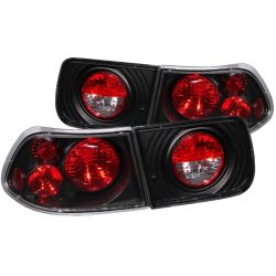 ANZO 96-00 Civic Coupe Black Taillights