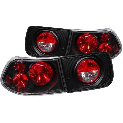 ANZO 96-00 Civic Coupe Black Taillights | 221062 | K Series Parts