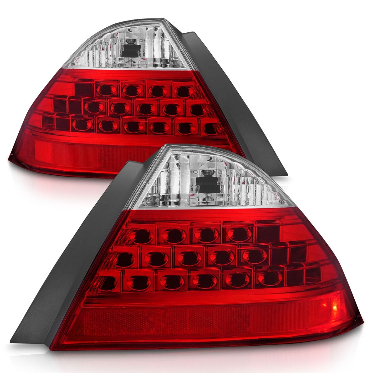 ANZO 06-07 Accord Sedan Red and Clear Taillights