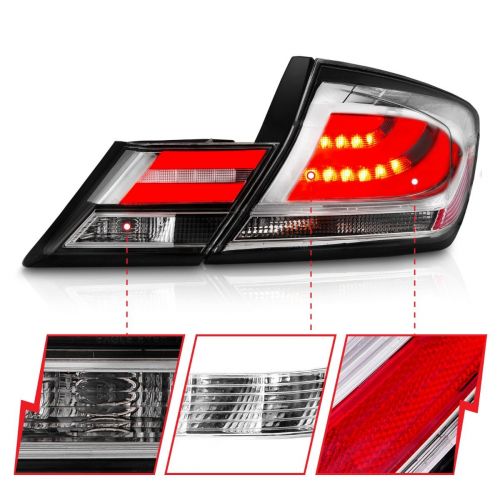 ANZO 13-15 Civic Sedan Chrome LED Taillights | 321325 | K Series Parts